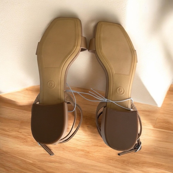 A New Day Nude Tan Ankle Strap Block Heel Sandals Women’s Size 9 NWT - Picture 8 of 8